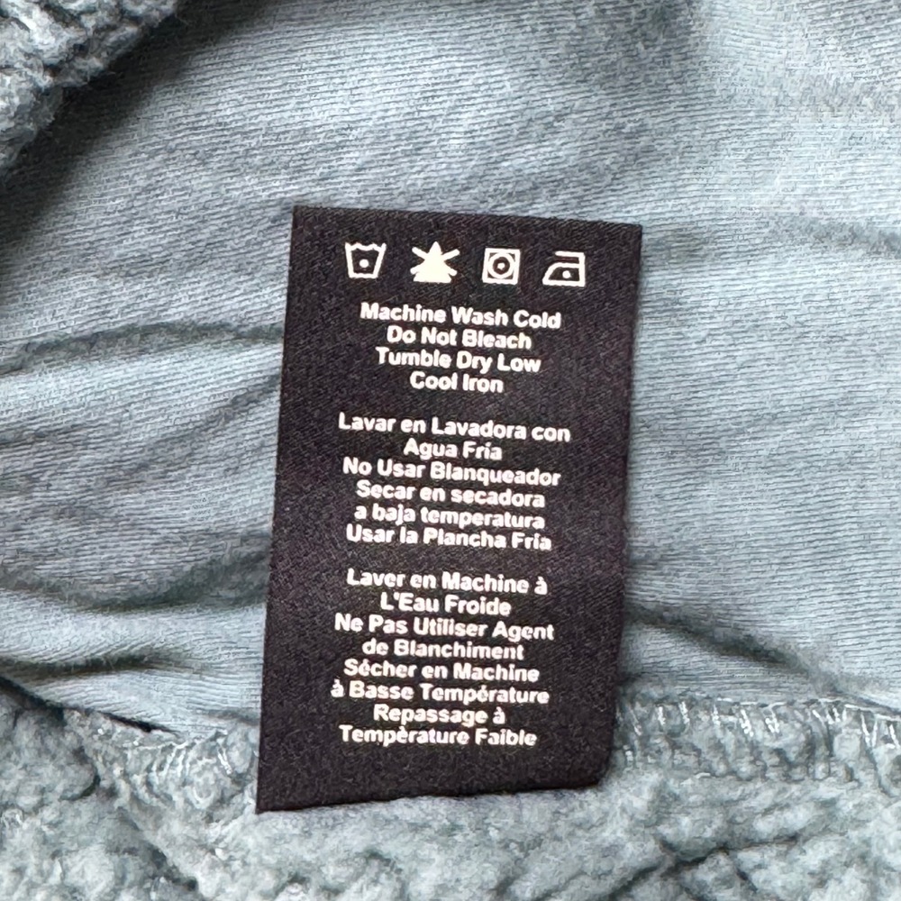 UGG Sherpa Fleece Pullover Women's M Teal Blue Logo Quarter Snap Cozy Sweater - Picture 7 of 8